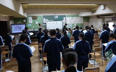 1月23日　授業の様子（音楽）