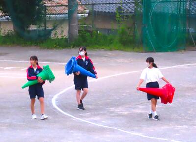 5月２７日　体育委員の準備の様子2