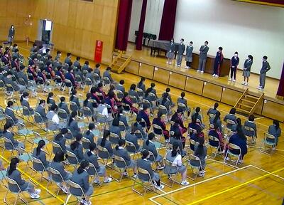 3月１4日　３年生学年集会