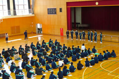 ３月２３日　２年学年集会2